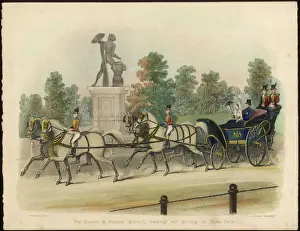 Queen Victoria Prints: Victoria and Albert in a Carriage Print