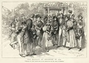 British Monarchy History Images Prints: Victoria at Brighton