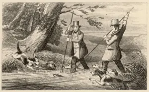 Victorian Otter Hunt Print