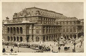 Prints of Vienna: the Opera House (State Opera) Opera Prints: Vienna Opera House Print C1930