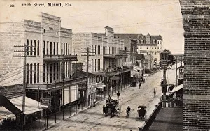 View of 12th Street. Miami, Florida, USA View of 12th Street. Miami, Florida, USA