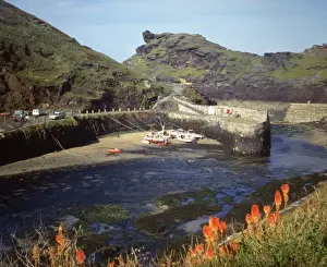 View of Boscastle, Cornwall Print circa 1970s