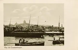 Galata Tower Istanbul Prints: A view across Bosphorus toward the Galata Tower