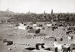 Egyptian View Print, circa 1880s