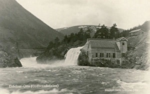 View of Eidefoss-Otta, Gudbrand Valley, Norway View of Eidefoss-Otta, Gudbrand Valley, Norway