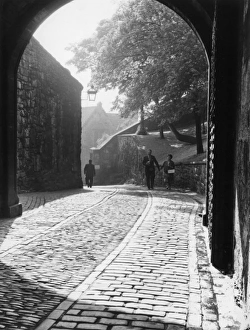 View through a gateway, Edinburgh Castle, Scotland View through a gateway, Edinburgh Castle, Scotland