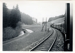 View from Railway Carriage, Immenstaad, Baden-W View from Railway Carriage, Immenstaad, Baden-W