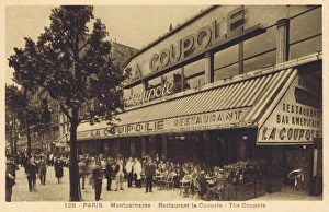 A view of the restaurant La Coupole in Montparanasse, Paris A view of the restaurant La Coupole in Montparanasse, Paris