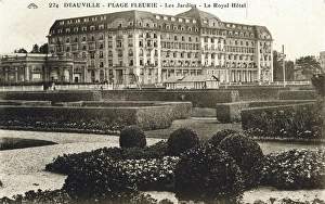 A view of the Royal Hotel, Deauville, France A view of the Royal Hotel, Deauville, France