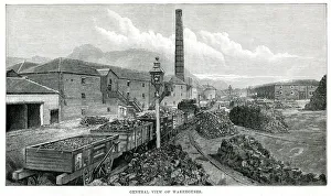 View of Scotch whisky warehouses 1890 View of Scotch whisky warehouses 1890