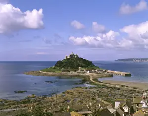 UK Coastal Scenes Prints: View of St Michaels Mount, Cornwall
