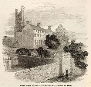 A view of Talbot Castle, Trim, Co. Meath, Ireland; the first school attended by the Duke A view of Talbot Castle, Trim, Co. Meath, Ireland; the first school attended by the Duke