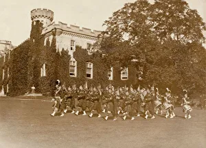 View of Tulloch Castle, Scotland, with pipers View of Tulloch Castle, Scotland, with pipers