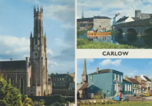 Three views of Carlow, County Carlow, Republic of Ireland Three views of Carlow, County Carlow, Republic of Ireland