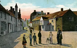 The Village, Northan, Devon Print 1905