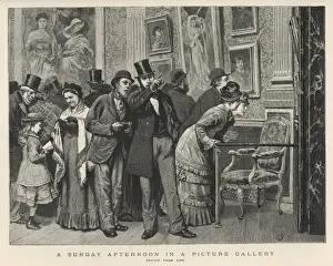 A Sunday Afternoon in a Picture Gallery Print