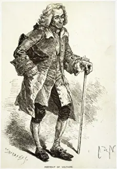 French Philosopher Images Prints: Voltaire Barbant