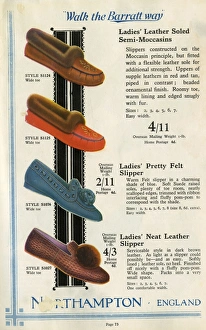 W Barratt & Co Ltd shoe catalogue, slippers W Barratt & Co Ltd shoe catalogue, slippers