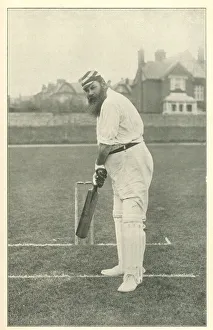W G Grace, legendary cricketer, batting W G Grace, legendary cricketer, batting