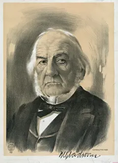 William Gladstone Portrait Prints: W Gladstone