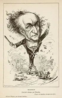 Prints of RICHARD WAGNER German opera composer and conductor extraordinaire, astonishing everybody with his Music of the Future Richard Wagner Prints: Richard Wagner Print - Portrait of a German Opera Composer