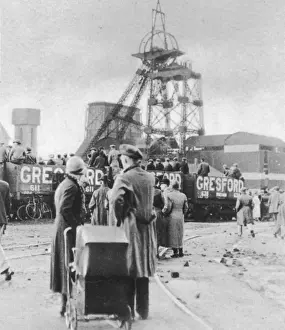 Print of Gresford Colliery Explosion, 1934