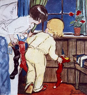Waiting for Santa Claus by Muriel Dawson Waiting for Santa Claus by Muriel Dawson