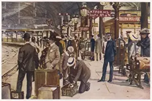 York Railway Station Prints: Waiting at York