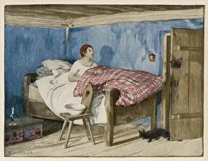 Early Morning Scene Print 1907