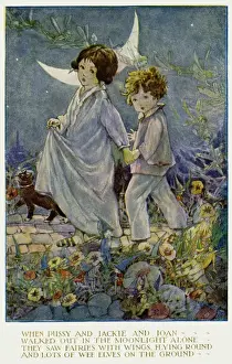 Lilian Amy Govey Artwork Prints: Walking in the moonlight