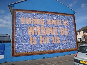 Wall mural close-up Nothing about us without us is for us Wall mural close-up Nothing about us without us is for us