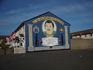 Wall mural of fallen comrades at Belfast Wall mural of fallen comrades at Belfast