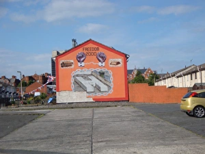 Wall mural of Freedom 2000 at Belfast Wall mural of Freedom 2000 at Belfast