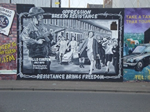 Wall mural of Resistance Bring Freedom at Belfast Wall mural of Resistance Bring Freedom at Belfast