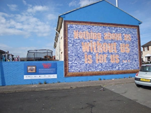 Wall mural of Nothing about us without us is for us at Bel Wall mural of Nothing about us without us is for us at Bel