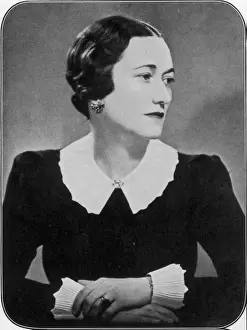 Wallis Simpson Print by Mary Evans