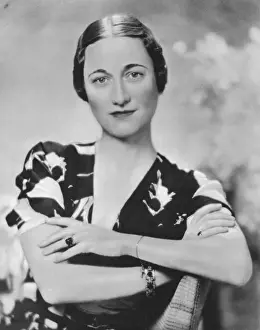 Wallis Simpson Print by Mary Evans