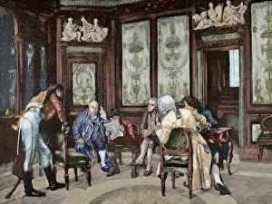 War News. Engraving after a painting by Jose Jimenez Aranda War News. Engraving after a painting by Jose Jimenez Aranda