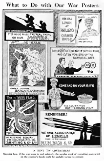 WWI Posters Prints: What to do with our War Posters