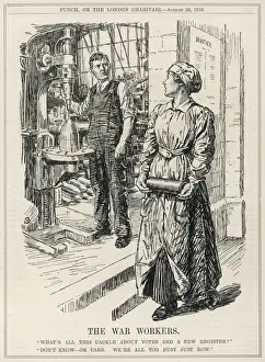 World War 1 Cartoons Prints: The War Workers