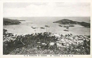 US Warships in St. Thomas harbour - US Virgin Islands US Warships in St. Thomas harbour - US Virgin Islands