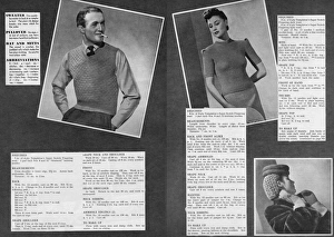 Wartime knitting section, Britannia and Eve, 1940 Wartime knitting section, Britannia and Eve, 1940