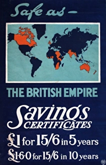 Wartime poster advertising Savings Certificates Wartime poster advertising Savings Certificates