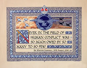 Popular themes/battle britain/wartime poster churchills famous words Popular themes/battle britain/wartime poster churchills famous words