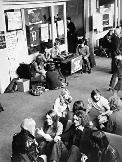 Warwick University Students in the Common Room Print, Early 1970s