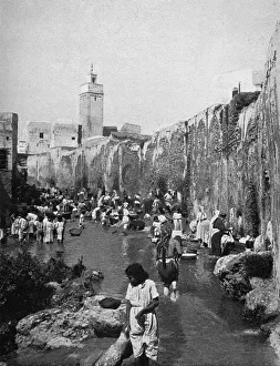 Washing Day for the Jewish Population at Sefrou, Morocco Washing Day for the Jewish Population at Sefrou, Morocco