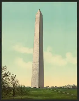 Nineteenth Century Historical Photos Prints: Washington Monument