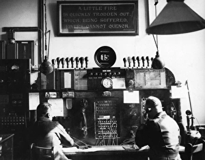 The watchroom of Southwark Fire Station, London The watchroom of Southwark Fire Station, London