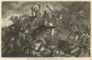 Battle Of Waterloo Art Prints: Waterloo / Plancenoit 1815