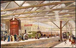 London Railway Terminus Prints: Waterloo Station